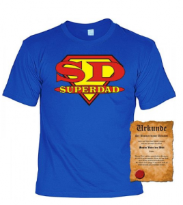 T-Shirt-Superdad-Urkunde