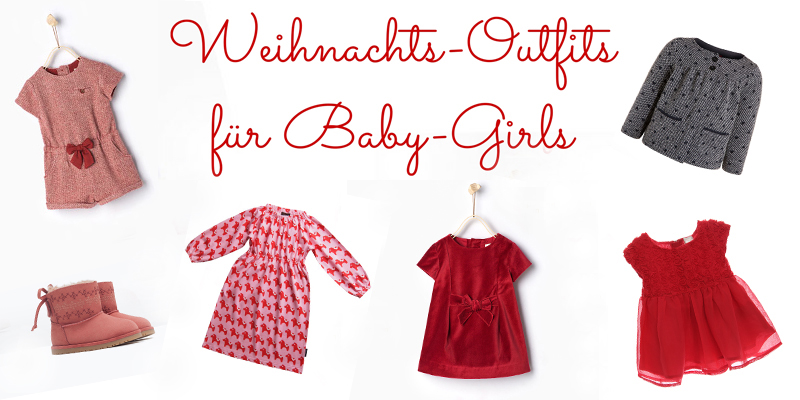 Weihnachtskleidung für Babys: Outfits für Mädchen