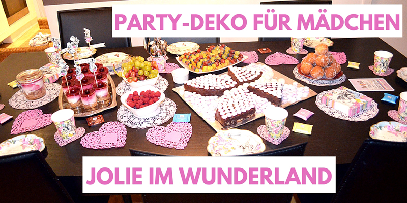 Party-Dekoration für Mädchen: Alice im Wunderland