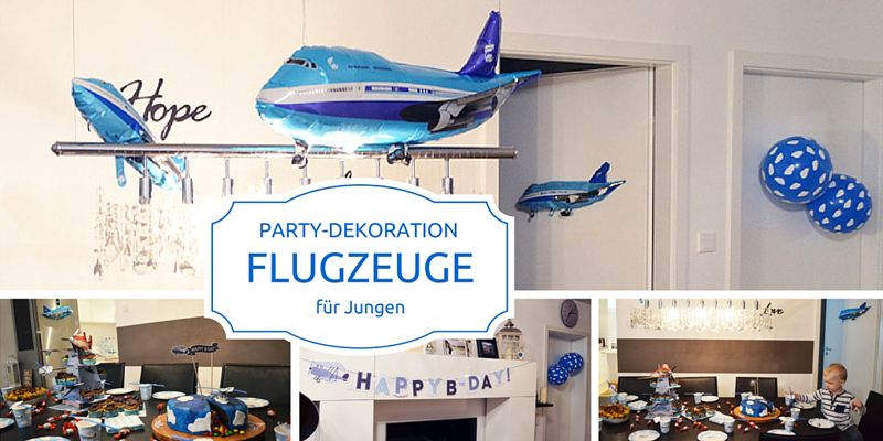 Party-Dekoration für Jungen: Flugzeuge