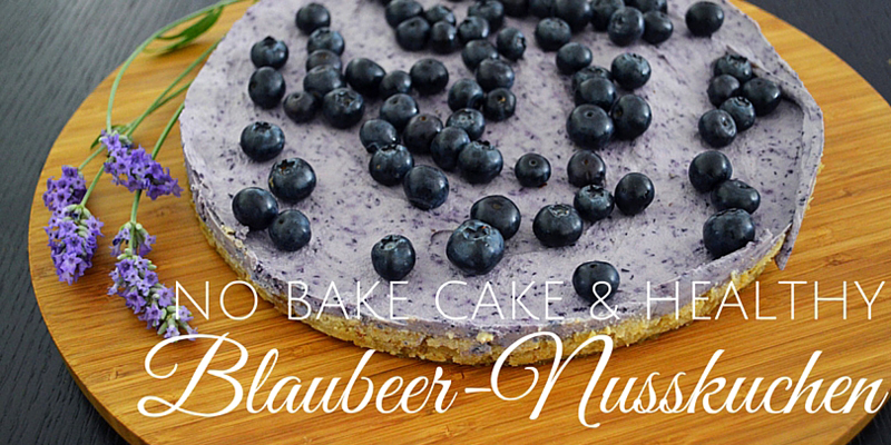 No Bake Cake: gesunder Blaubeer-Nusskuchen
