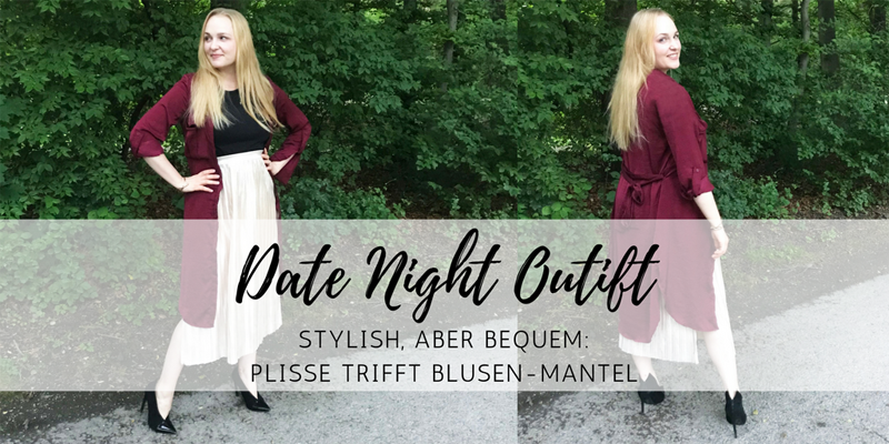 Date Night Outfit: stylisher und bequemer Plisse-Look