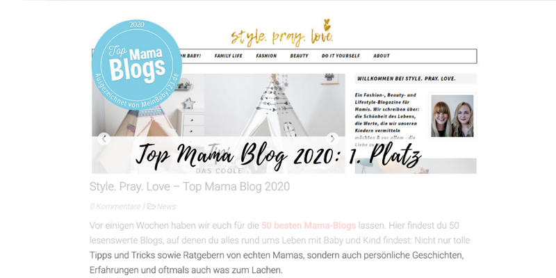 Top Mama Blog 2020: 1. Platz